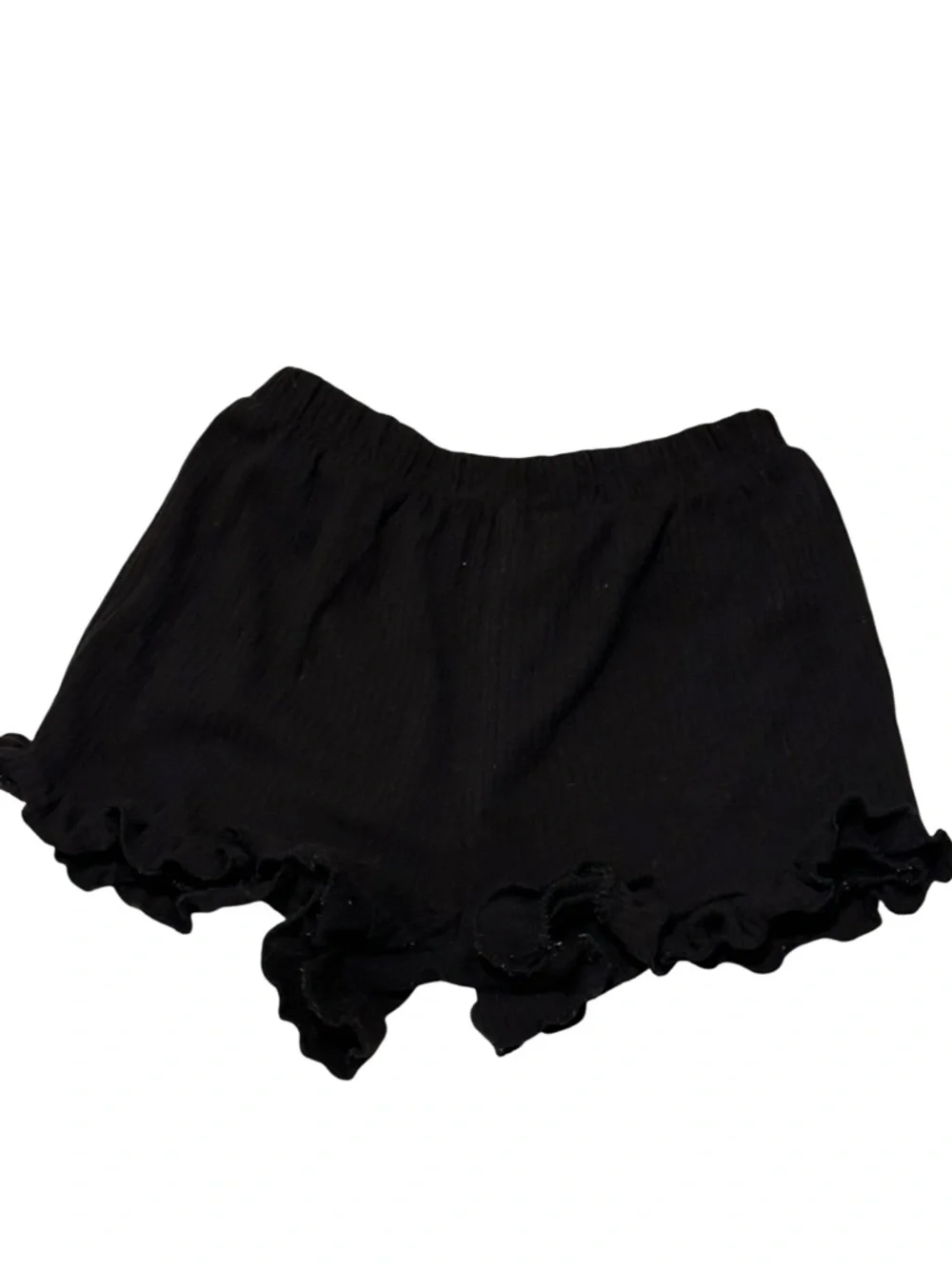 Garanimals Black Ruffle Hem Shorts Girls Size 4T Pull On Lightweight